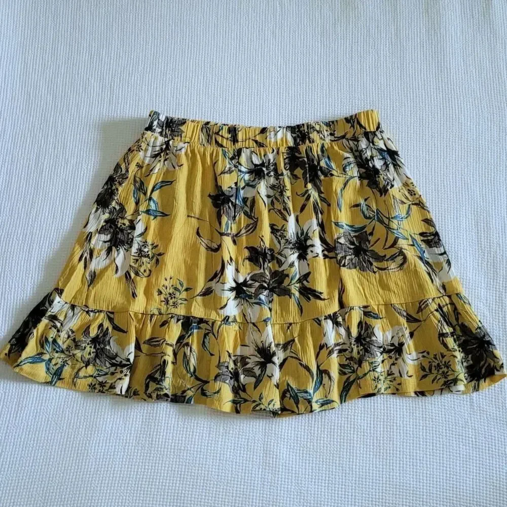 Hurley🌊 Tiered Floral💐 Mini Skirt - NWT
